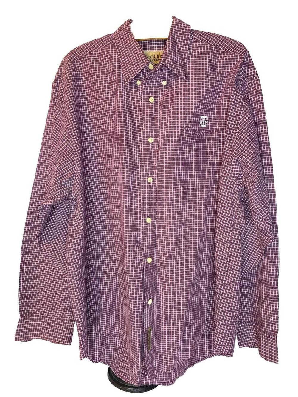 Texas Aggies Vesi Sportswear Long Sleeve Button Down Men’s XL